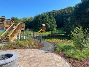 Paver Patio, Fire Pit - Grey Cloud Outdoors