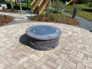 Paver Patio, Fire Pit - Grey Cloud Outdoors